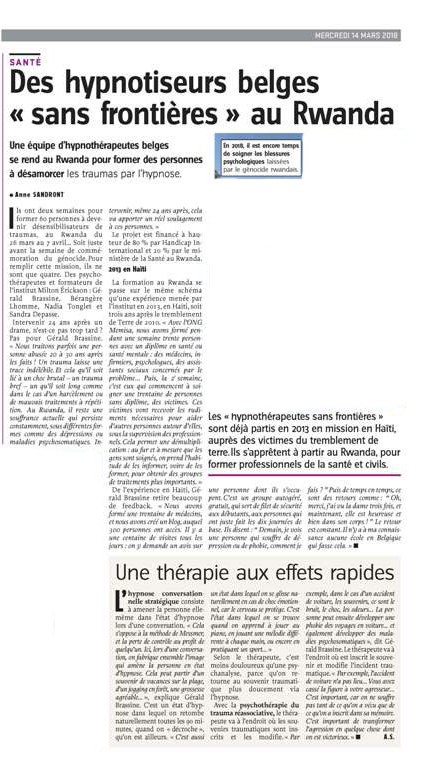 Hypnotiseurs belges sans frontières au Rwanda